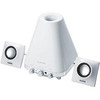 ELECOM Bevel shaped PCスピーカー/12W/2.1ch/ホワイト MS-P03WWH (MS-P03WWH)