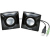 ELECOM Bevel shaped USBスピーカー/2W/2ch/ブラック MS-P03UBK (MS-P03UBK)