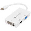 Century Mini DisplayPort to VGA/DVI/HDMI変換アダプター 4K30Hz出力対応 (CCA-MDPVDH2)