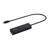 BUFFALO LUD-U3-CU101BK Giga対応 USB-C接続 LANアダプターハブ付 ブラック (LUD-U3-CU101BK)