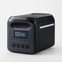 ELECOM ポータブル電源/1229Wh/AC定格出力1500W/ブラック (DE-PS1200PBK)画像