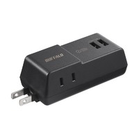 BUFFALO BMPA24TP2BK コンセント付きAC充電器 USB×2 2.4A ブラック (BMPA24TP2BK)画像