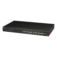BUFFALO BS-GS2124P/HP 法人向け レイヤー2 Giga PoE スマートスイッチ (BS-GS2124P/HP)画像