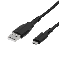 OWLTECH 次世代超タフ2m microUSBケーブル ブラック (OWL-CBAMA20-BK)画像