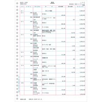 弥生 元帳3行明細用紙(1000枚) 335001 (335001)画像