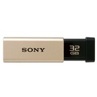 SONY USB3.0対応 ノックスライド式高速USBメモリー 32GB キャップレス ゴールド (USM32GT N)画像