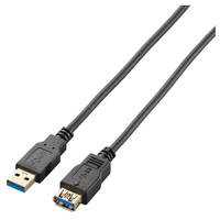 ELECOM USB3.0延長ケーブル(A-A)/1.5m/ブラック (USB3-E15BK)画像