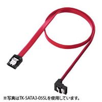 サンワサプライ 下L型シリアルATA3ケーブル 0.3m TK-SATA3-03SL (TK-SATA3-03SL)画像