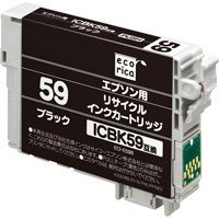 ELECOM リサイクルインク/ICBK59(顔料ブラック) ECI-E59B (ECI-E59B)画像