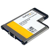 StarTech 2ポート SuperSpeed USB 3.0増設用ExpressCard/54 アダプタカード (UASP対応) ExpressCard (54mm) 2x USB 3.0 A メス インターフェースカード (ECUSB3S254F)画像