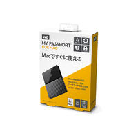 Western Digital Mac用ポータブルストレージ 「My Passport for Mac(2018年発売)」4TB (WDBP6A0040BBK-JESE)画像