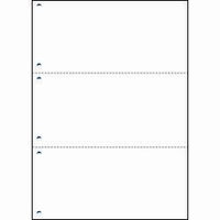 BSLシステム研究所 A4HF3-6 マルチプリント用紙 A4三面付き単票6穴 (A4HF3-6)画像