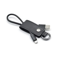 日本トラストテクノロジー Keycase Cable microUSB Black KCMU-BK (KCMU-BK)画像