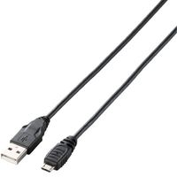 ELECOM Micro-USB(A-MicroB)ケーブル/0.15m U2C-AMB015BK (U2C-AMB015BK)画像