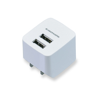 多摩電子工業 コンセントチャージャー 2.4A 2ポート最適充電 TA77UW (TA77UW)画像