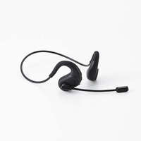 ELECOM Bluetooth両耳ヘッドセット/ネックバンド式/ブラック (LBT-HSOE01BK)画像