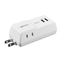 BUFFALO BMPA24TP2WH コンセント付きAC充電器 USB×2 2.4A ホワイト (BMPA24TP2WH)画像