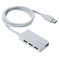 ELECOM USBHUB3.0/A408S/ACアダプタ付/セルフパワー/4ポート/ホワイト (U3H-A408SWH)画像
