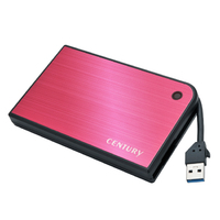Century MOBILE BOX USB3.0 SATA6G マゼンタ＆ブラック (CMB25U3RD6G)画像