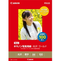 CANON GL-101A4100 キヤノン写真用紙・光沢 ゴールド A4 100枚 (2310B014)画像