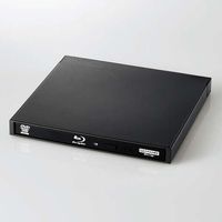 Logitec Blu-rayディスクドライブUSB3.0スリム書込ソフト付UHDBD対応C付B (LBD-PWA6U3CLBK)画像