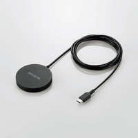 ELECOM マグネットQi2規格対応ワイヤレス充電器/15W/卓上 (W-MA04BK)画像