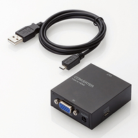 ELECOM アップスキャンコンバーター/3.5φ/VGA-HDMI/HDMI1.3 AD-HDCV03 (AD-HDCV03)画像