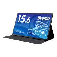 IIYAMA 15.6型ワイド液晶ディスプレイ ProLite P1671HSC-B1J(ケーブル付属/IPS方式パネル/1920×1080/USBType-C/MiniHDMI/ブラック) (P1671HSC-B1J)画像
