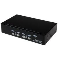 StarTech 1Uラックマウント対応 4ポート シングルVGAディスプレイ対応USB接続KVMスイッチ(PCパソコンCPU切替器) OSD(オンスクリーン・ディスプレイ)機能 (SV431DUSBU)画像