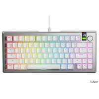 Glorious GMMK 3 PRO 75% Prebuilt Wired Silver – US (GLO-KB-GMMK3-PRO-75-PB-FOX-W-SIL-US)画像