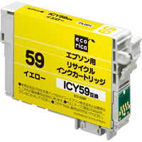 ELECOM リサイクルインク/ICY59(イエロー) ECI-E59Y (ECI-E59Y)画像