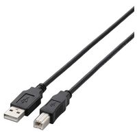 ELECOM USB2.0ケーブル/A-Bタイプ/ノーマル/3m/ブラック (U2C-BN30BK)画像