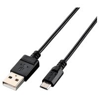ELECOM microUSBケーブル/USB2.0/エコパッケージ/1.5m/ブラック (U2C-JAMB15BK)画像