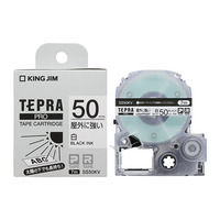 KING JIM SS50KV テプラPROテープ屋外に強い白/黒文字 (SS50KV)画像