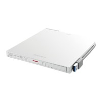 BUFFALO USB3.2(Gen1)対応 ポータブルBD 書込みソフト添付 ホワイト (BRXL-PTV6U3-WHA)画像