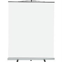 KM-SM-80 モバイルスクリーン シングルポールタイプ 80型画像