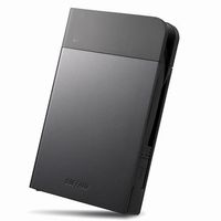 BUFFALO HD-PZN2.0U3-B ICカード対応 耐衝撃 ポータブルHDD 2TB ブラック (HD-PZN2.0U3-B)画像