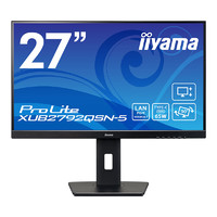 IIYAMA 27型ワイド液晶(ケーブル付属/Type-C/昇降/回転/WQHD/IPS方式) (XUB2792QSN-B5)画像