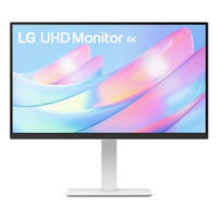 LG 27型 4K(3840×2160) IPS フレームレス ホワイト (27US550-W)画像