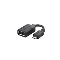BUFFALO USB変換アダプター USB-microB:USB-Aメス ブラック (BSMPC11C01BK)画像