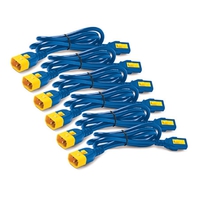 APC Power Cord Kit (6 ea) Locking C13 to C14 1.8m Blue (AP8706S-WWX591)画像